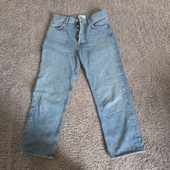 AGOLDE REN HIGH RISE WIDE LEG JEAN - Picture 1 of 4